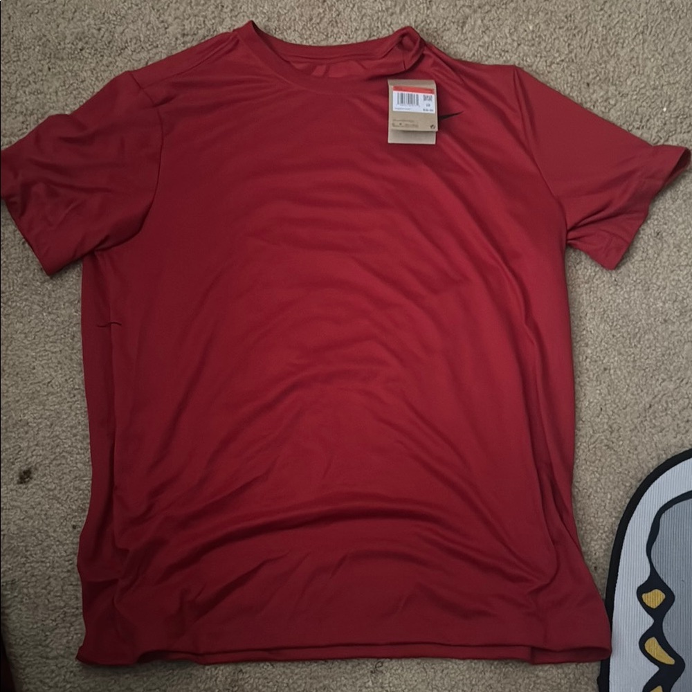 Nike Men's Short Sleeve Red Tee
